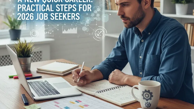 Focused individual planning quick career steps for 2026