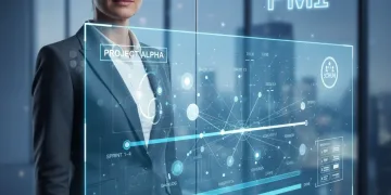 Project manager reviewing future PMI certification changes on a digital interface