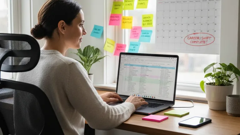 Person planning quick career shift for 2026
