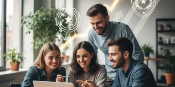 Young professionals collaborating, symbolizing quick career certification benefits