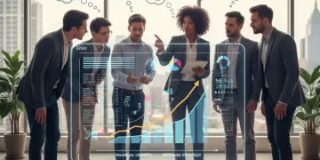 Professionals analyzing data for improved decision-making and financial impact
