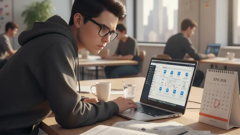 Dedicated person studying for AWS Solutions Architect certification