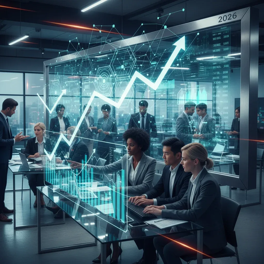 Professionals navigating a dynamic quick career job market in 2026, illustrating growth and adaptability.
