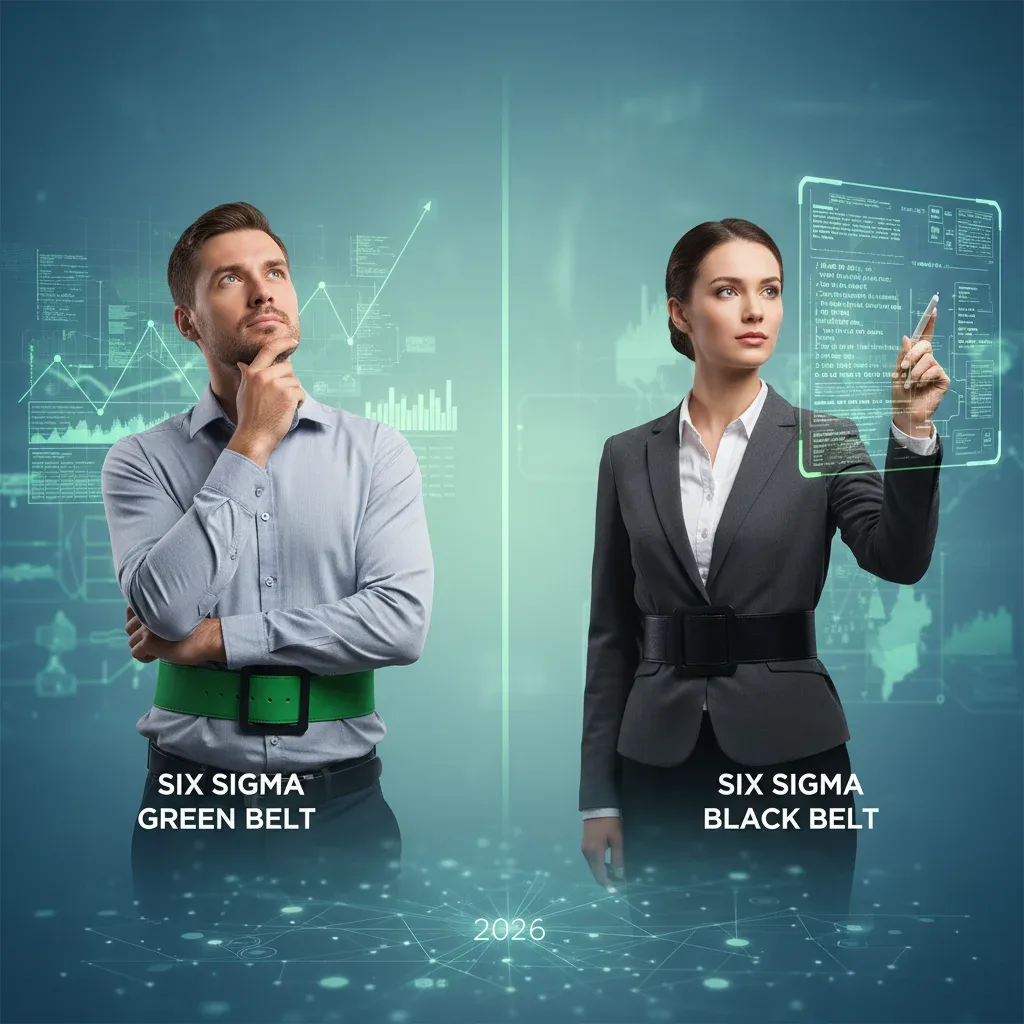 Six Sigma Green Belt vs Black Belt certification decision for 2026 career advancement