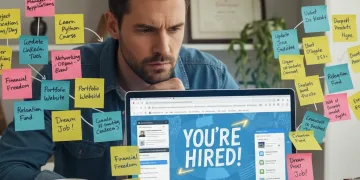 Determined individual focusing on job search after layoff