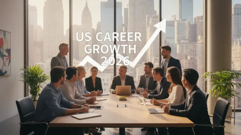 Professionals discussing a 12-month mentorship strategy for career growth in the US.
