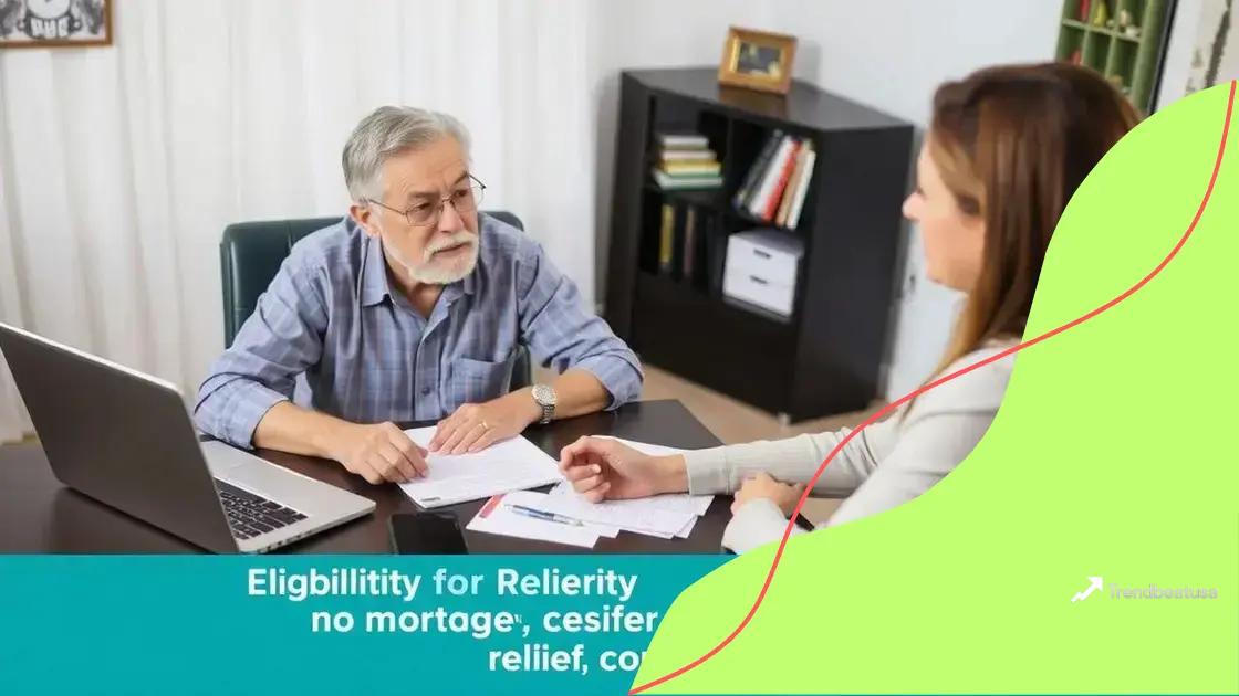 Eligibility criteria for mortgage relief