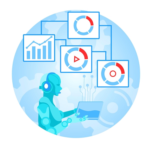 A graphic illustrating the flow of data in an AI personalization system, showing data inputs from various sources (website, app, CRM), the AI engine analyzing the data, and personalized outputs being delivered to different channels.