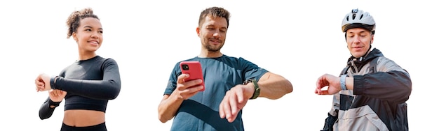 A split image showing a person using a fitness tracker on one side and a dietitian providing personalized meal planning advice on the other, illustrating the integrated approach of combining technology and expert guidance for lifestyle modification.