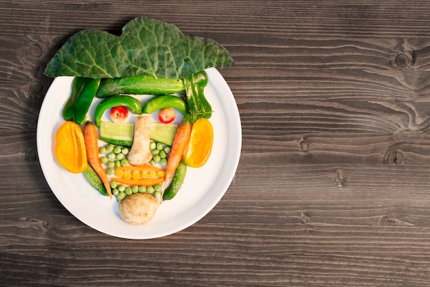 A well-balanced plant-based meal displayed on a plate. The meal includes a variety of vegetables, grains, and legumes, such as quinoa, roasted broccoli, chickpeas, and bell peppers, representing a nutritious and appealing plant-based diet.