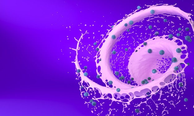 A visual representation of a targeted therapy molecule binding to a specific receptor on a cancer cell, illustrating the precision of this approach.