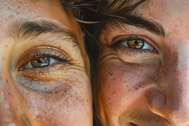 An illustration comparing a healthy macula with a macula affected by dry AMD, showing drusen deposits, and a macula affected by wet AMD, showing blood vessel leakage. This visually contrasts the damage caused by each type of AMD.