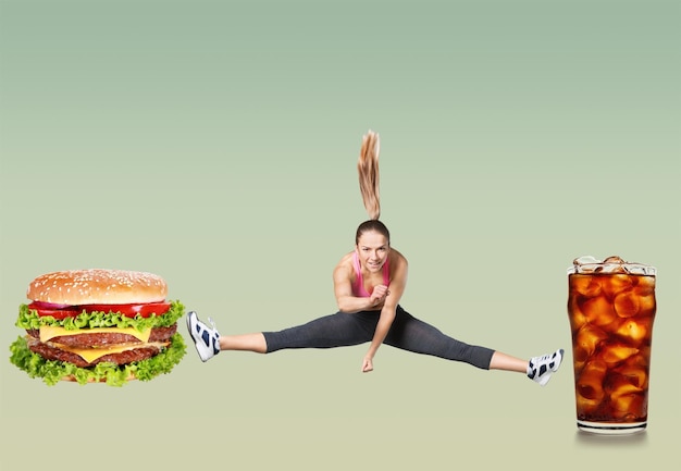 A split-screen image showing, on one side, a person happily consuming a diet soda, and on the other side, a more complex diagram illustrating the impact of artificial sweeteners on gut bacteria and metabolic processes. The image conveys the duality between the perceived benefits and the potential hidden impacts of these sweeteners.