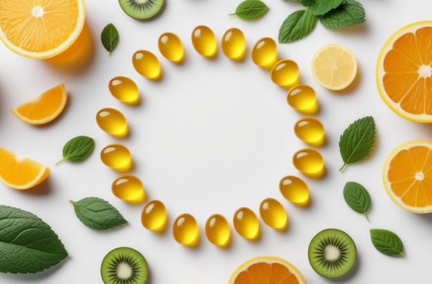 A close-up shot of a multivitamin label highlighting the % Daily Value (%DV) for various vitamins and minerals. The label is clear and easy to read, with key nutrients highlighted with circles.