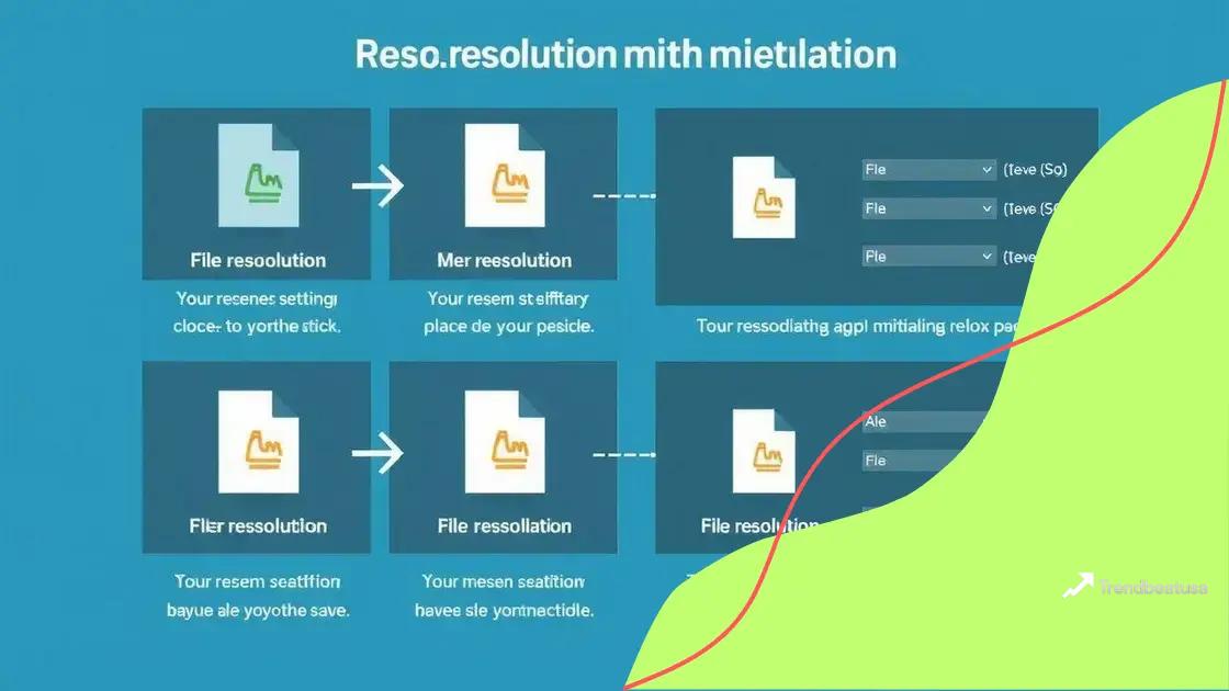 Techniques for saving more resolution