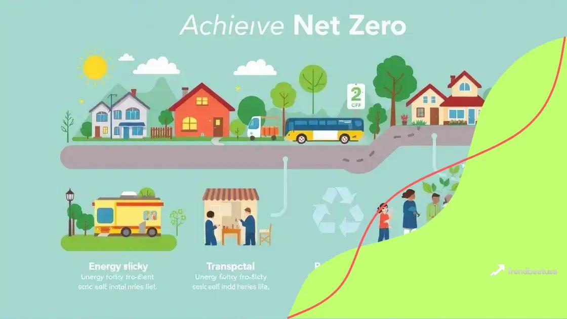 Practical steps towards achieving net zero