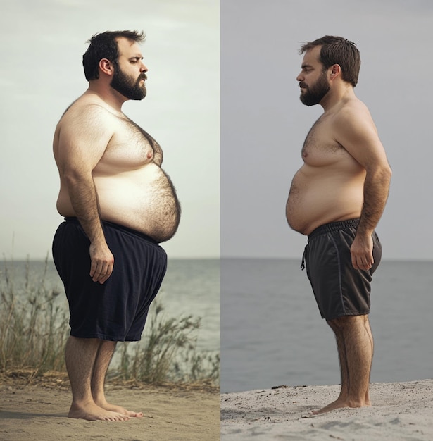 A split image showing